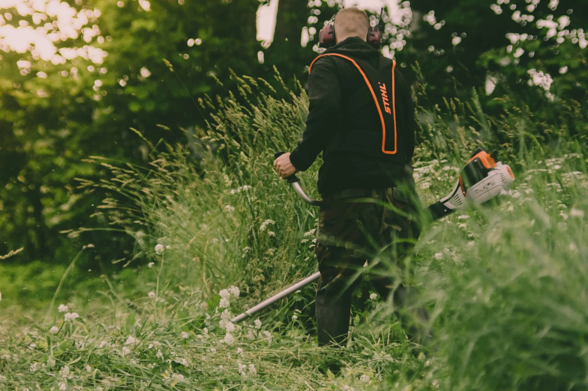 Cornish garden clearance team at work